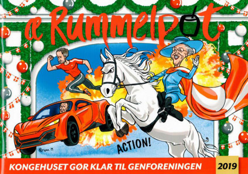 Forsiden af æ Rummelpot 2019. Kongehuset gør klar til Genforeningen