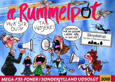 Forsiden a Rummelpotten 2018. MEGA-F35-FONER i Sønderjylland udsolgt