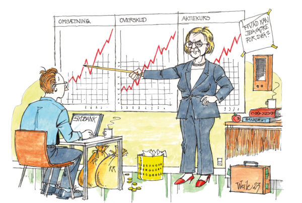 Æresrummelpot 2023. FRØSIGS FLOTTE FARVEL. Tegnet af Ole Weile