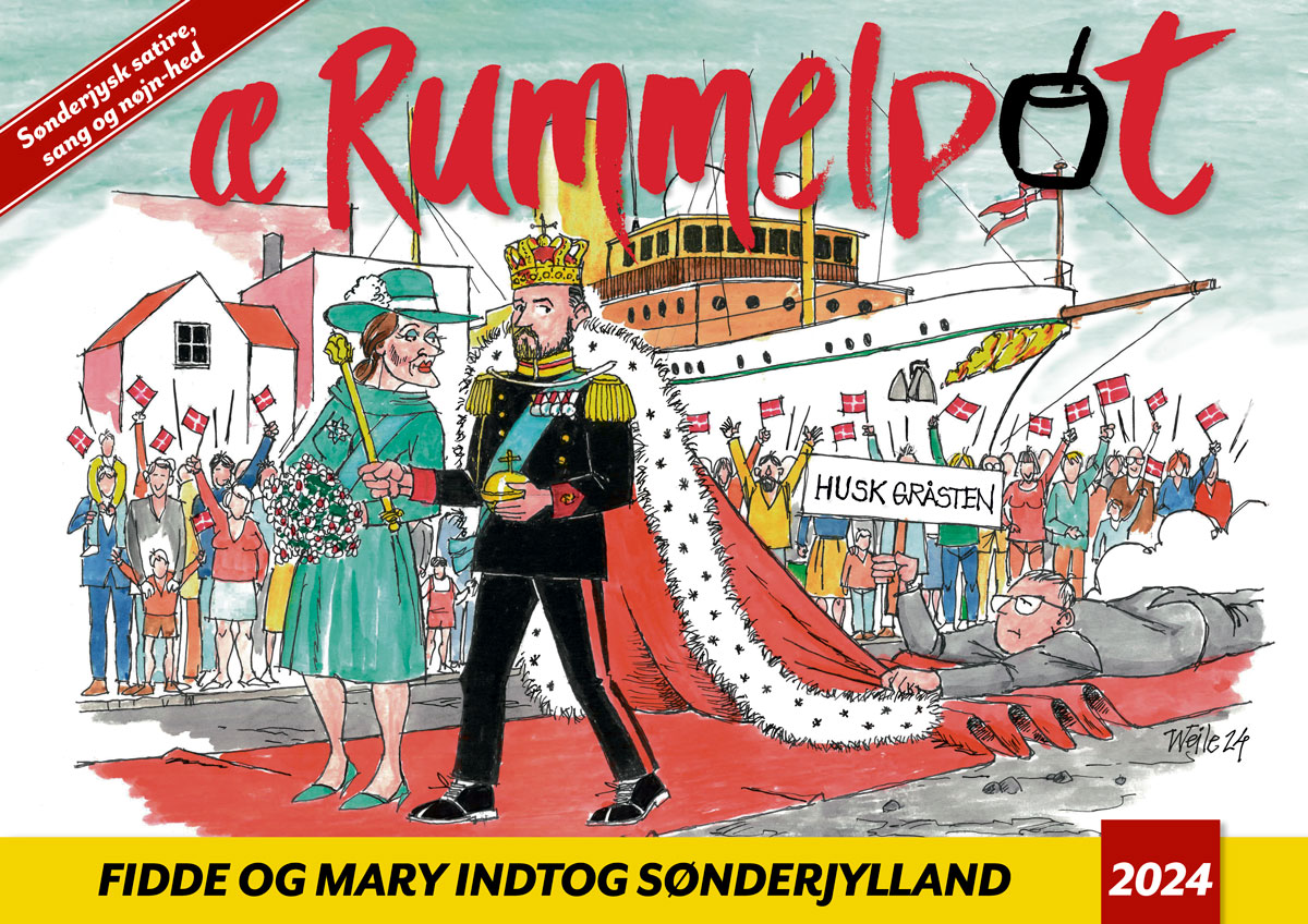 Æ Rummelpot 2024. Sønderjysk satire. Forsidetegning